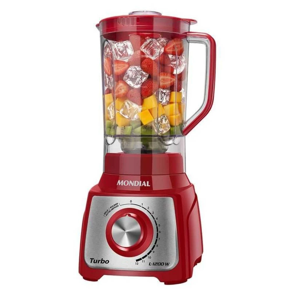 Liquidificador Mondial Turbo Inox L-1200 RI 3 Litros - 1