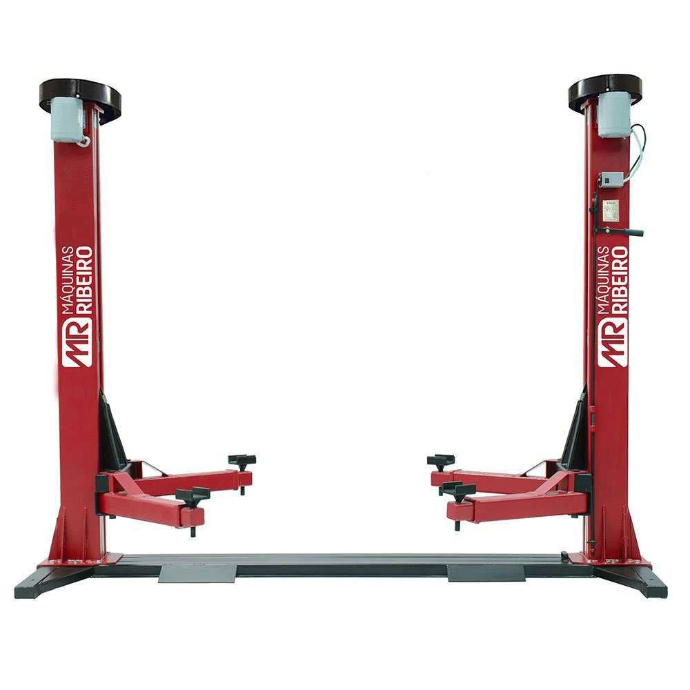 Elevador Automotivo 4000Kg Vermelho Monofásico ER4000 MAQUINAS RIBEIRO-103571 - 1
