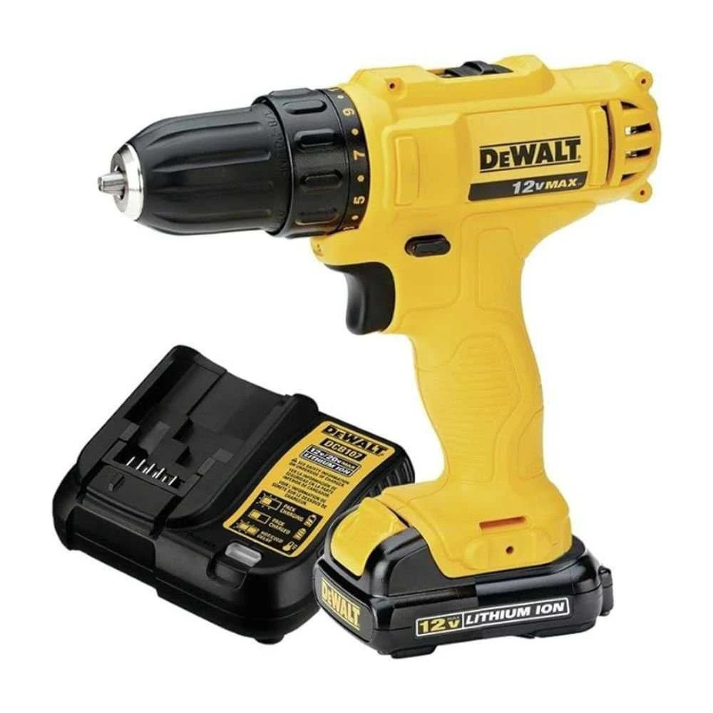 Parafusadeira e Furadeira 3/8 Pol. 12V Max DEWALT-DCD700LC1-B2 - 1