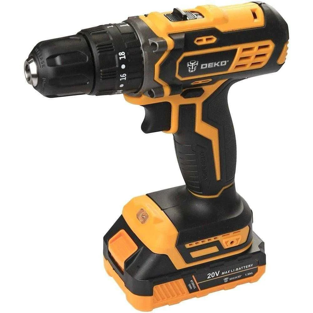 Furadeira e Parafusadeira de Impacto 3/8 20V DEKO-DKCD20ID01-5S3 - 1