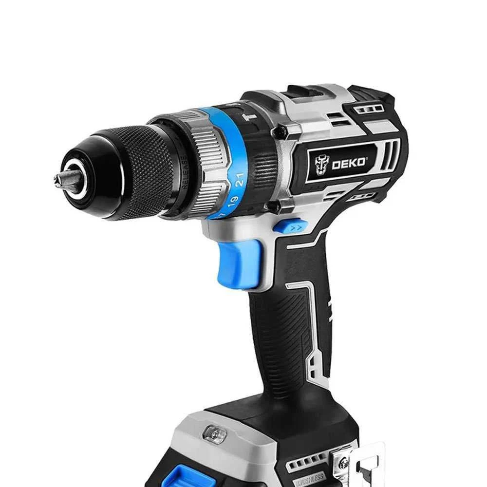 Combo Furadeira Parafusadeira de Impacto Brushless DEKO-K5156 - 1
