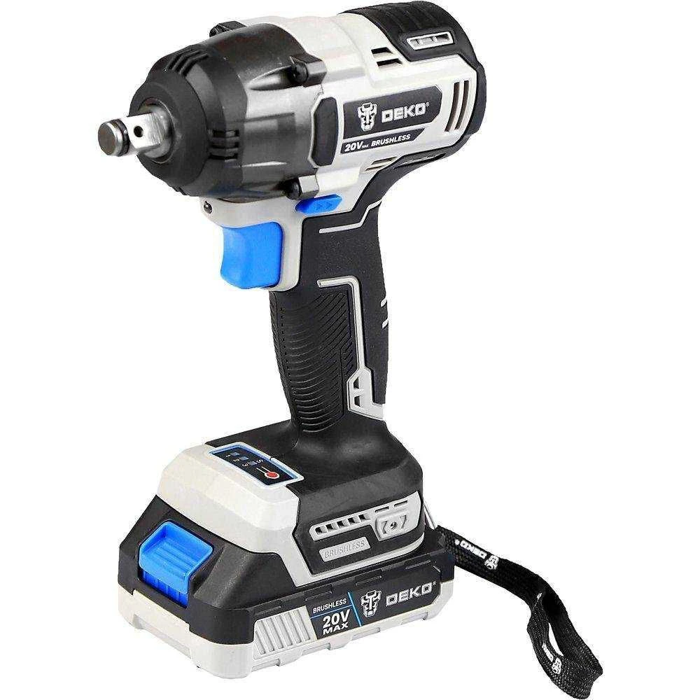 Chave de Impacto Parafusadeira Brushless 1/2 Pol. 20V DEKO-DKBW20XL01-H - 1