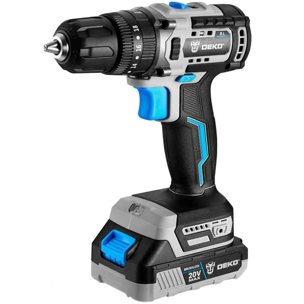 Parafusadeira Furadeira Brushless 3/8 Pol. 20V DEKO-DKBL20DU3-S3 - 1
