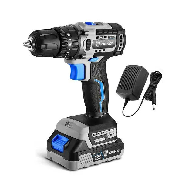 Parafusadeira Furadeira de Impacto Brushless 3/8 Pol. 42Nm + Jogo 15 Peças DEKO-K5050
