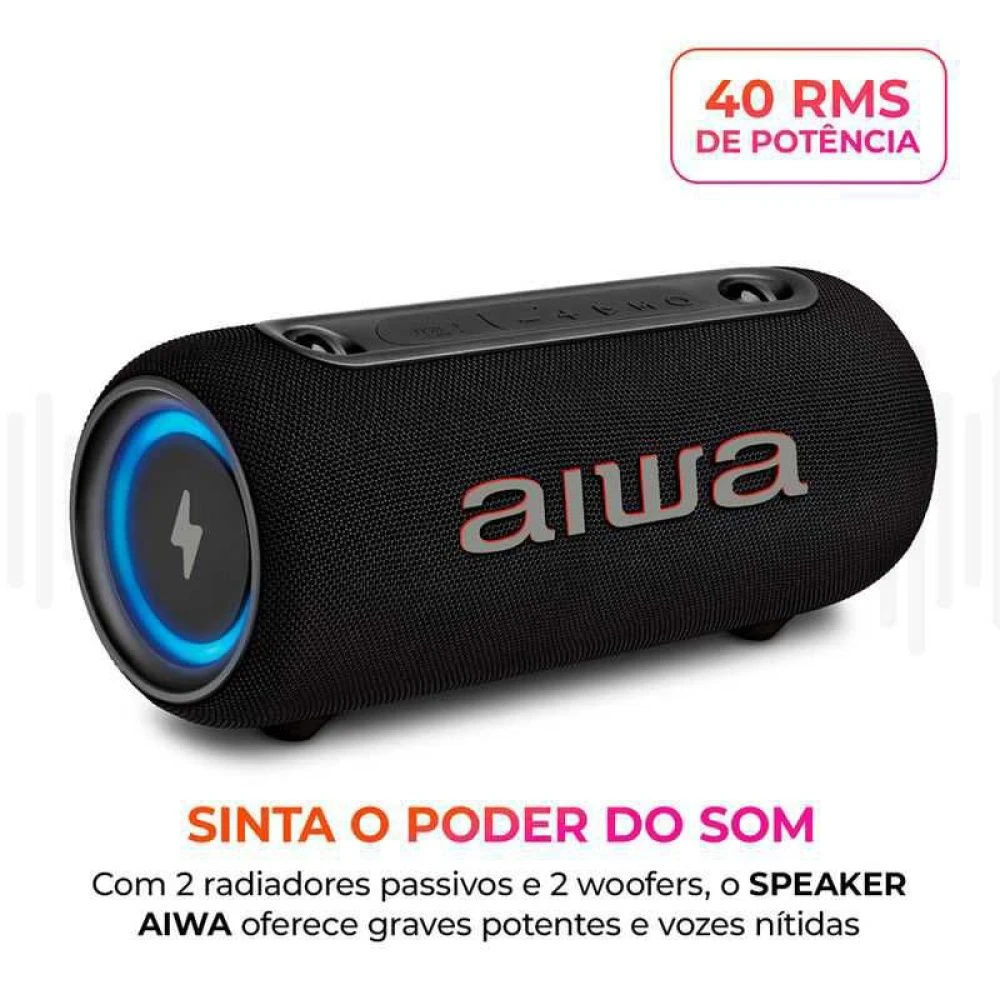 Caixa de Som Speaker AIWA SP-04-LB 40W - 1
