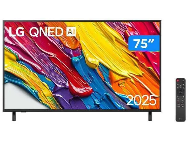 Smart TV 75 LG 4K Ultra HD QNED 75QNED82ASG