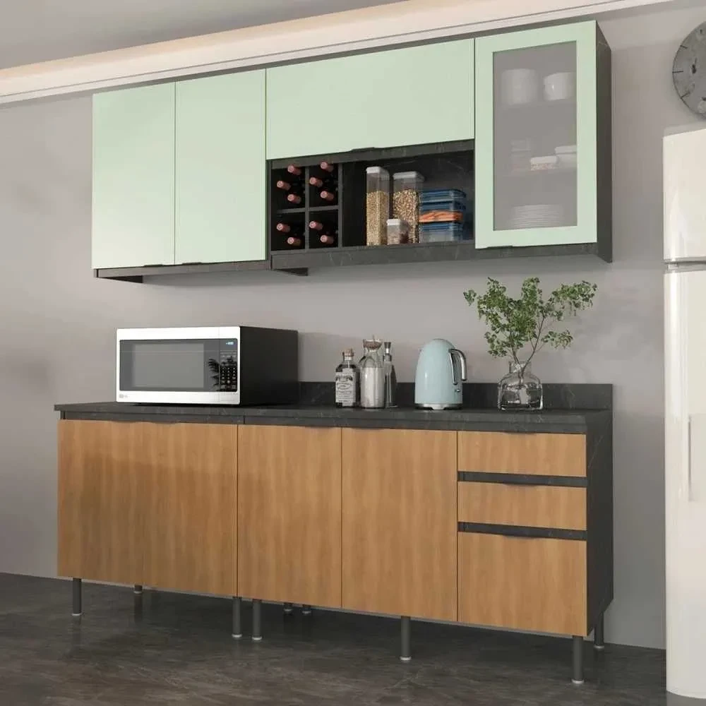 Cozinha Compacta Azaleia 8 Portas 3 Gavetas - 1