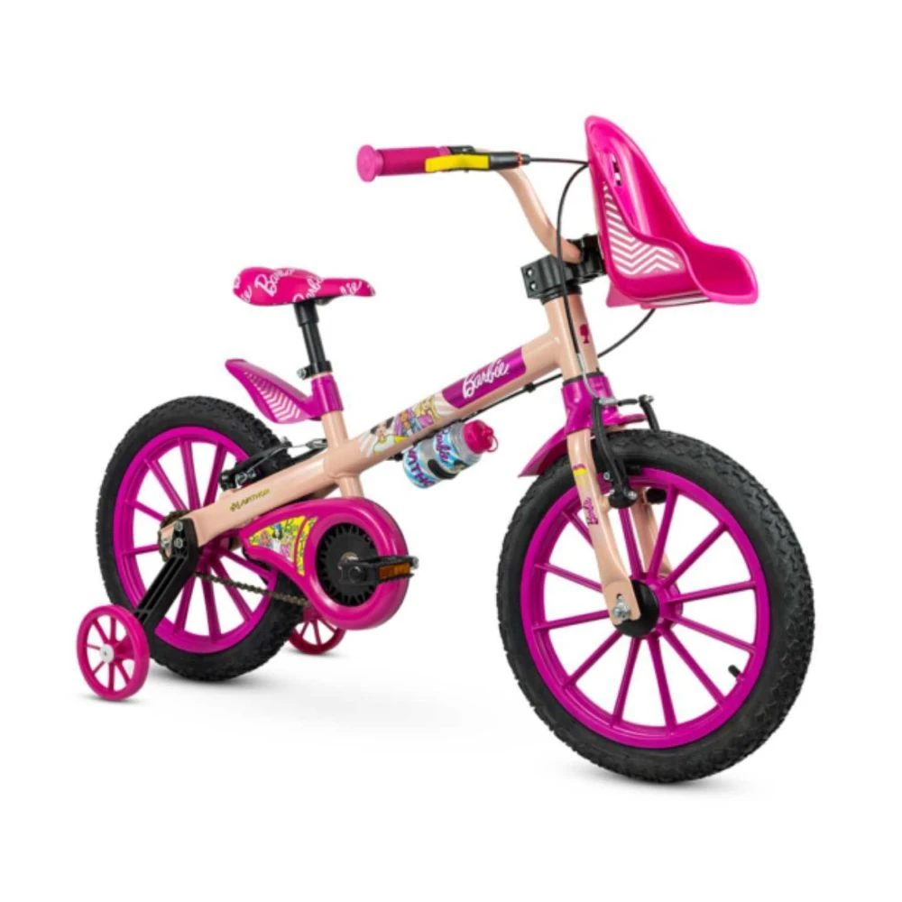 Bicicleta Infantil Aro 16 Barbie - Nathor - 1