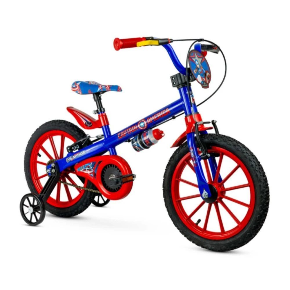 Bicicleta Infantil Aro 16 Capitão América 02 - Nathor - 1