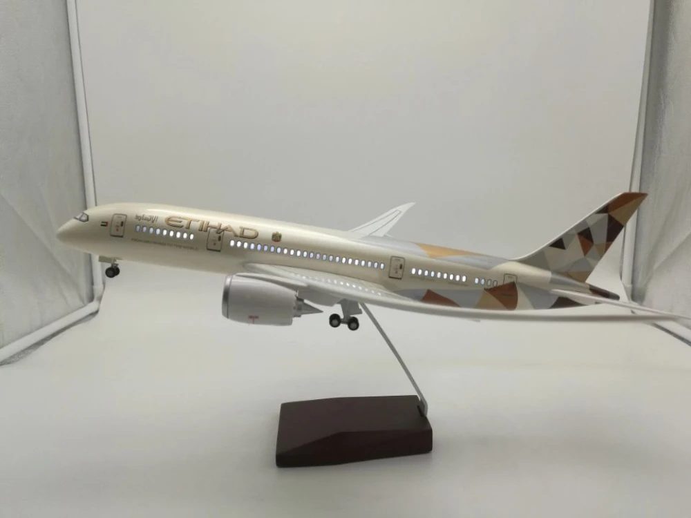 Miniatura de Avião Boeing 787 Etihad Airbus - 1