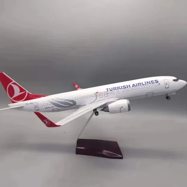 Miniatura de Avião Boeing 737 Turkish Airlines