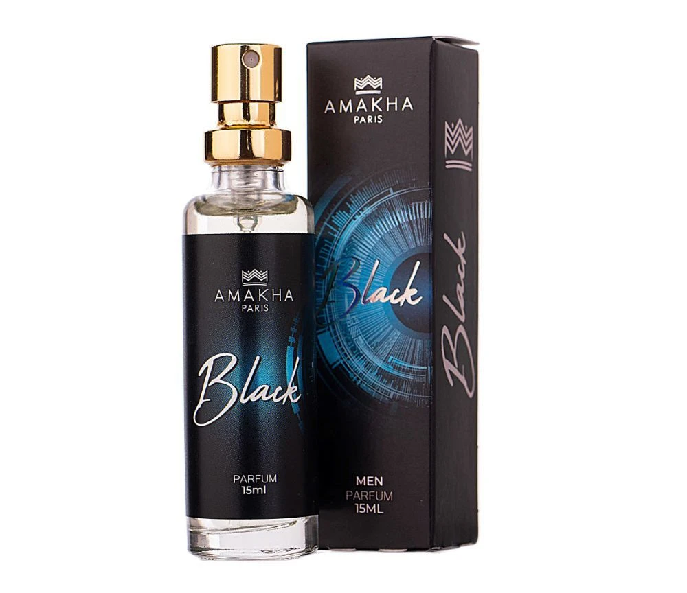 Amakha Paris Deo Colônia Masculino Black 15ml - 1