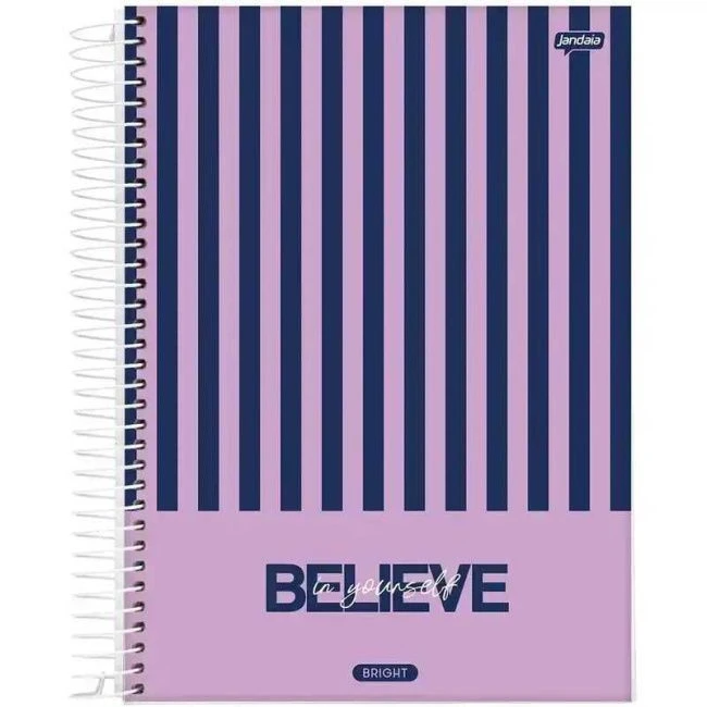 Caderno Espiral Universitário Capa Dura Bright 10 Matérias 160 Folhas - Jandaia - 1