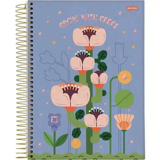 Caderno Espiral Universitário Capa Dura Eco Linea 10 Matérias 160 Folhas - Jandaia - 1