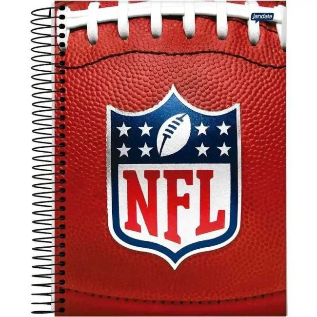 Caderno Espiral Universitário Capa Dura NFL 10 Matérias 160 Folhas - Jandaia - 1