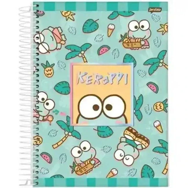 Caderno Espiral Universitário Capa Dura Sanrio Friends 10 Matérias 160 Folhas - Jandaia - 1