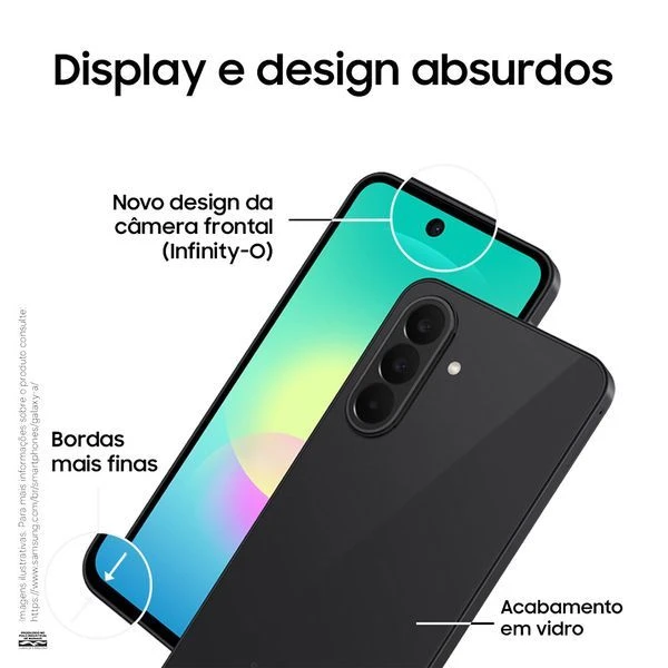 Smartphone Samsung Galaxy A27 5G 128GB 6GB RAM Câmera Tripla 50MP 5G - Preto  - 3