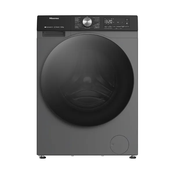 Lava e Seca Hisense 12kg 7kg Digital Inverter, Wifi Integrado, APP ConnectLife Inox WD3S12