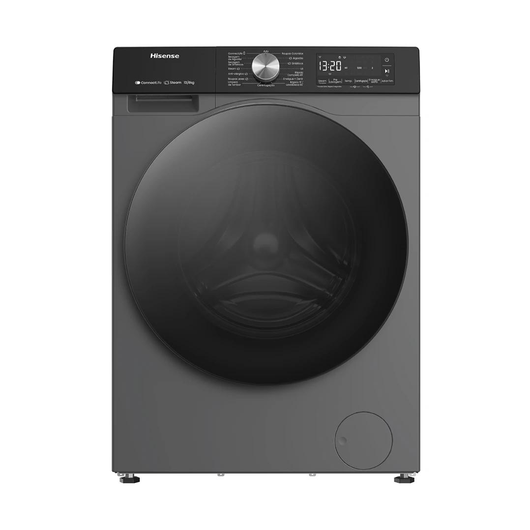 Lava e Seca Hisense 12kg 7kg Digital Inverter, Wifi Integrado, APP ConnectLife Inox WD3S12 - 1