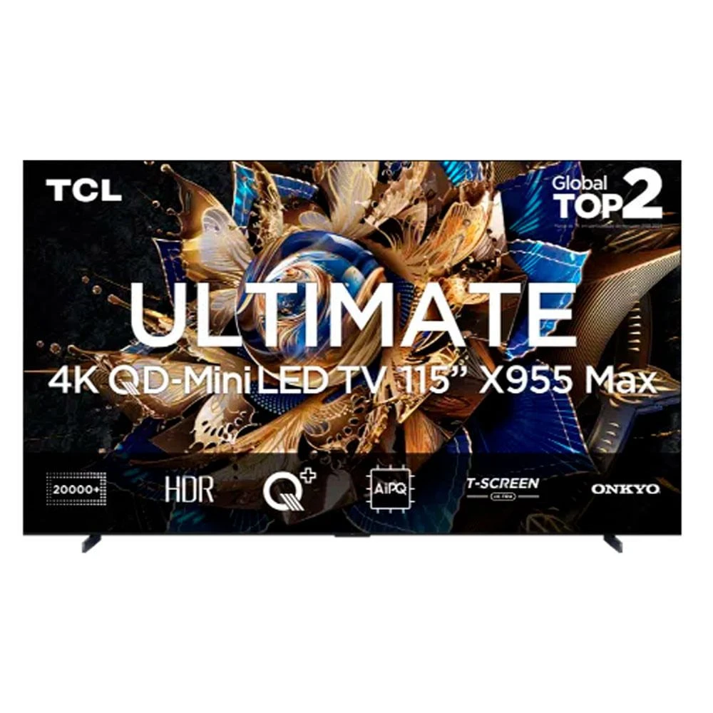 Smart TV 115" TCL QLED Mini LED 4K WiFi Bluetooth Google TV Comando de Voz Hands Free 144Hz HDR10 + 115X955Max - 2