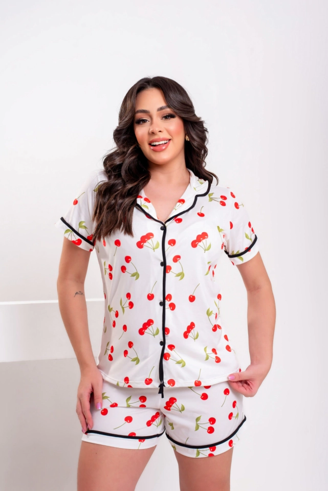 Pijama Americano Cereja Red - 1