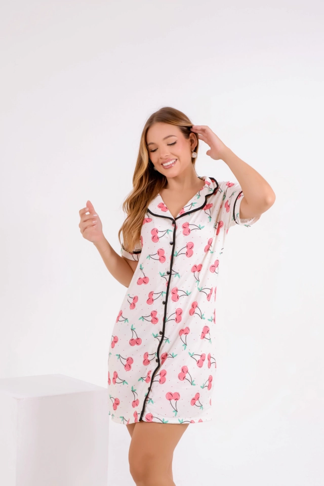 Chemise Americana Cerejinha Rosa - imagem 2