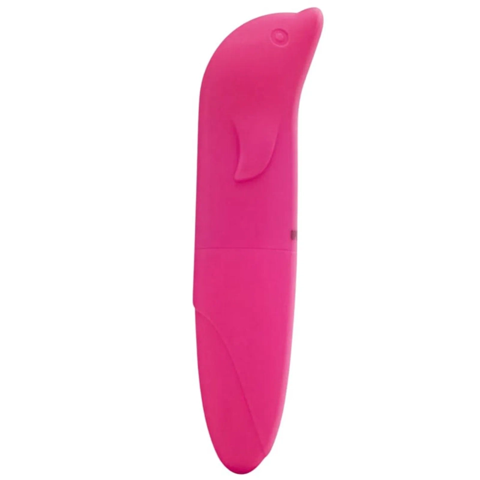 Vibrador Aveludado Golfinho Estimulador De Ponto G Mega Import - imagem 2
