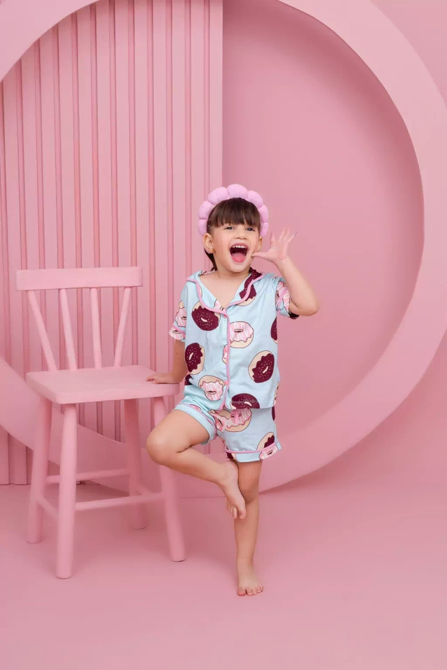 Pijama Americano Infantil Donuts  - imagem 2