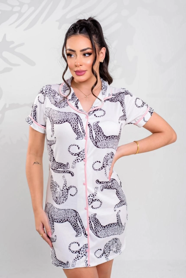 Chemise Americana Onça Preta 