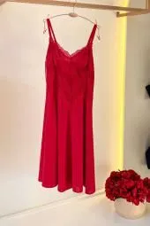 Camisola sem Bojo de Liganete e Renda com Lacinhos e Fio - imagem 4