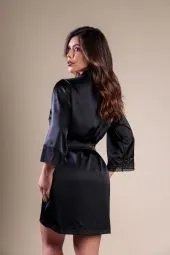 Robe Luna em Cetim com Toque de Seda e Renda  - imagem 5