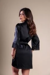 Robe Luna em Cetim com Toque de Seda e Renda  - 5