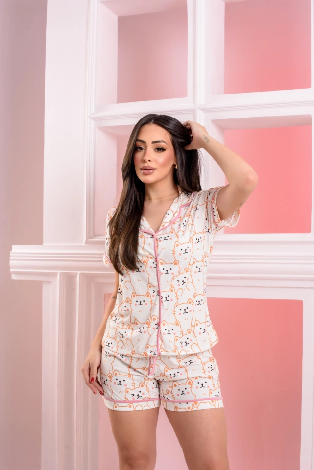 Pijama Americano Gato - 4