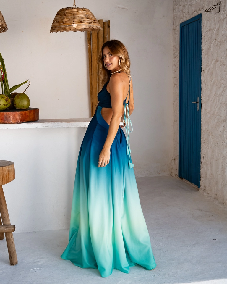 PRÉ-VENDA Vestido Ilha Bela degradê Amar - 2
