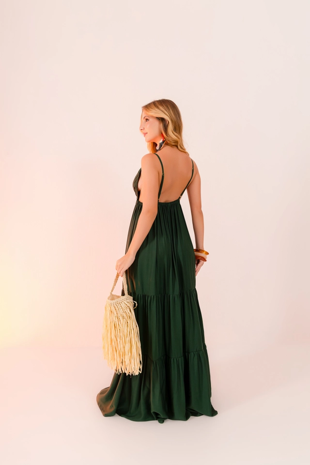 PRĂ-VENDA Vestido Maldivas verde - 2