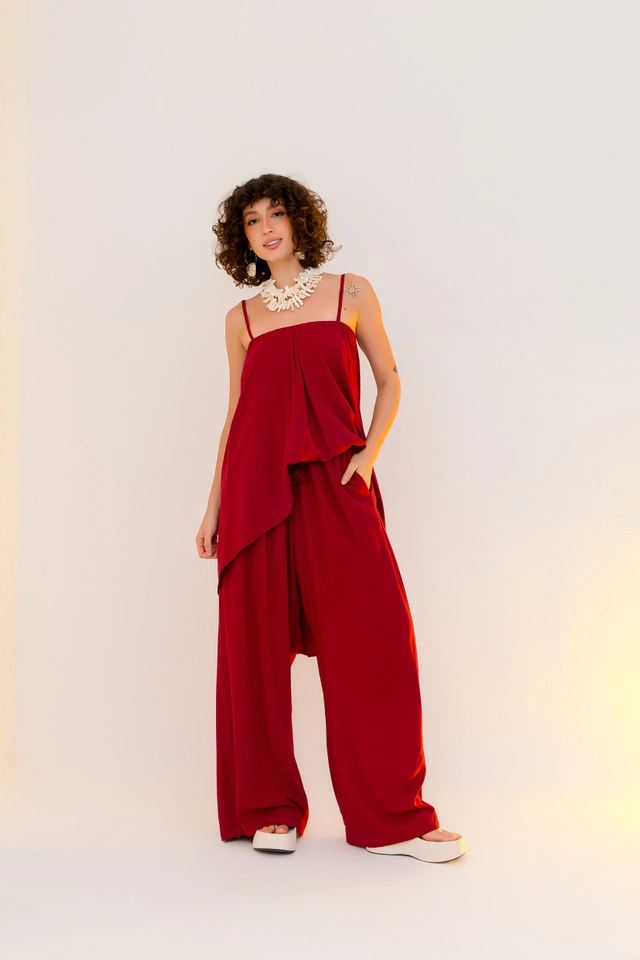 PRÉ-VENDA Blusa Assimétrica Frutas Vermelhas  - imagem 5