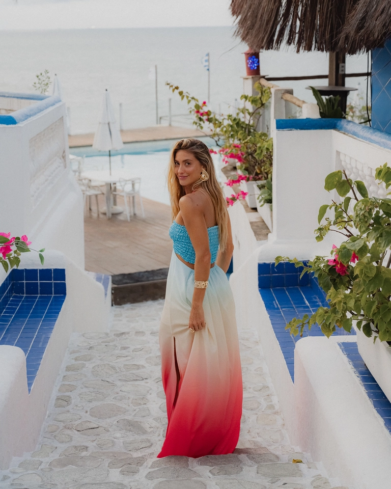 PRĂ-VENDA Vestido Arraial degradĂȘ Sentir - 3