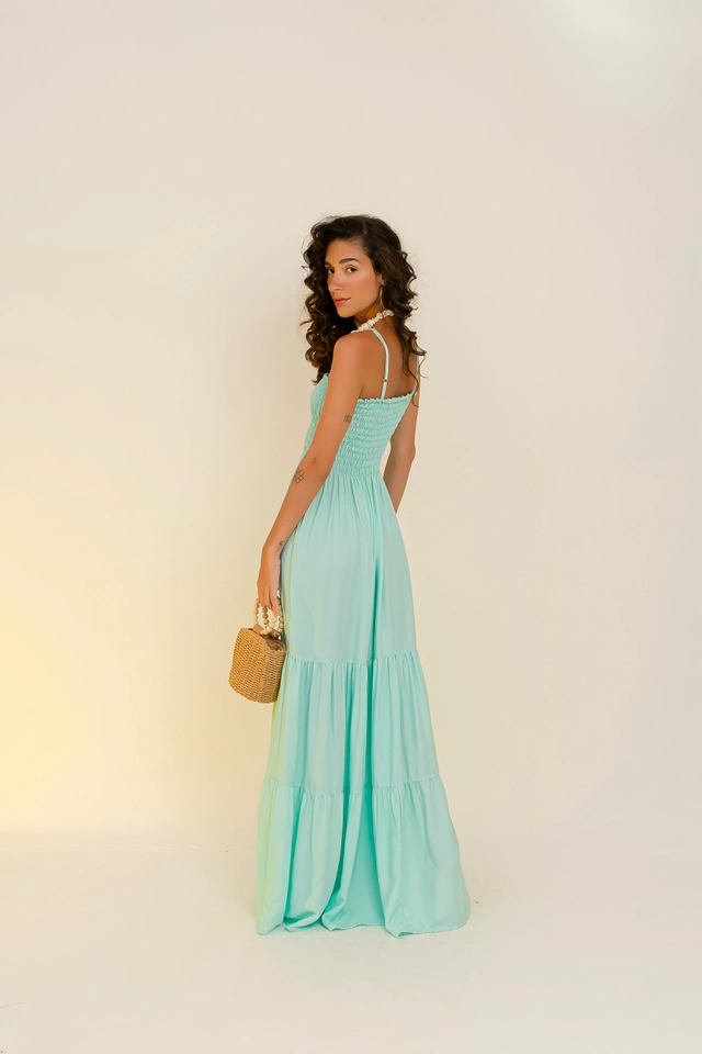 PRĂ-VENDA Vestido PreĂĄ Verde ĂĄgua - 3