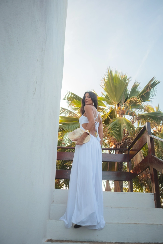 Vestido Ilha Bela Branco - 7