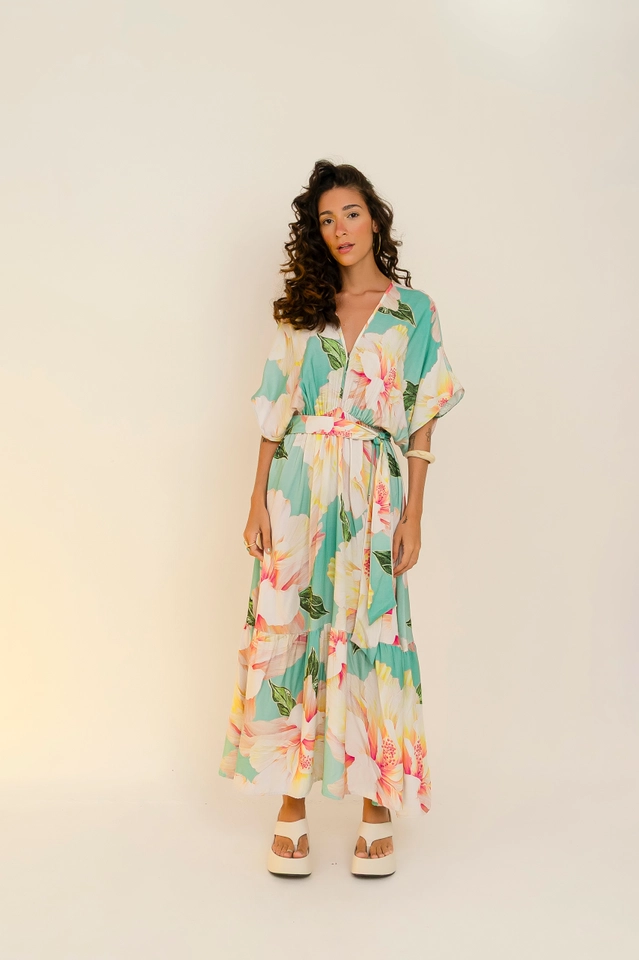 PRÉ-VENDA Vestido Antunes Aquaflor - 1