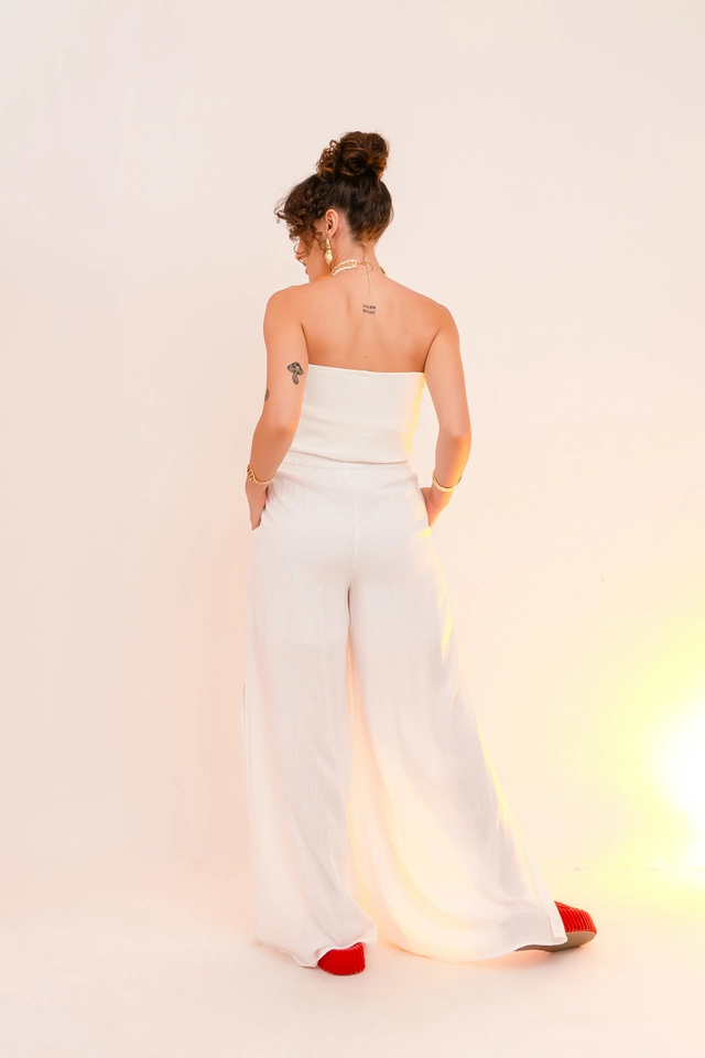 Tube Top Canelado Off White - imagem 5