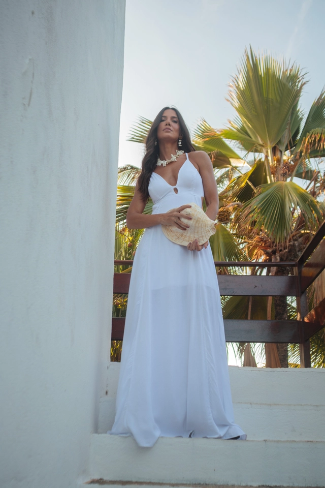 Vestido Ilha Bela Branco - 8
