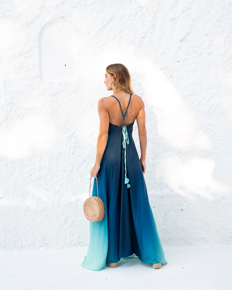 PRĂ-VENDA Vestido bĂșzios degradĂȘ Amar - 6