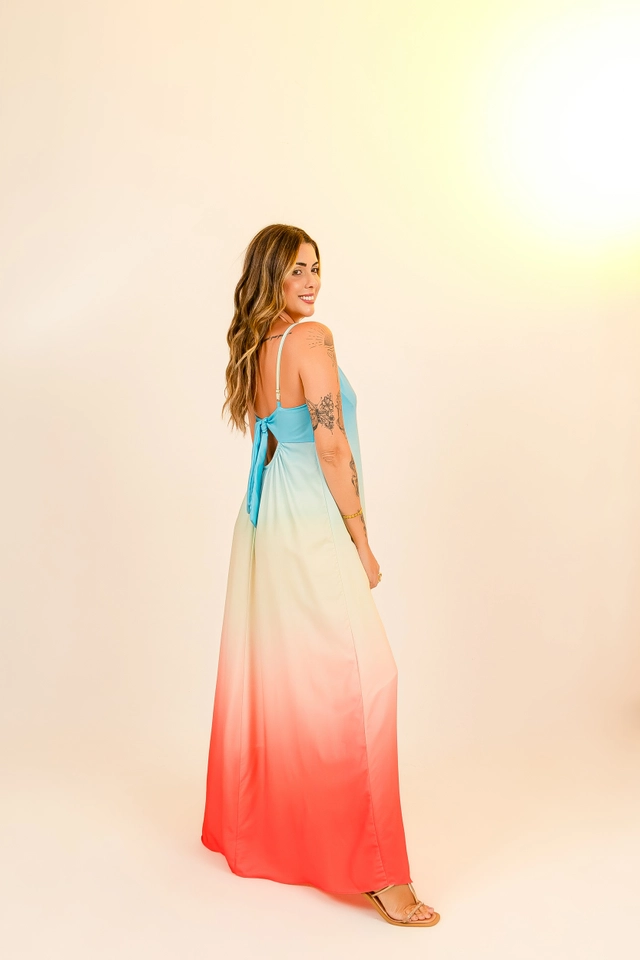 PRĂ-VENDA Vestido Jeri degradĂȘ Sentir - 7