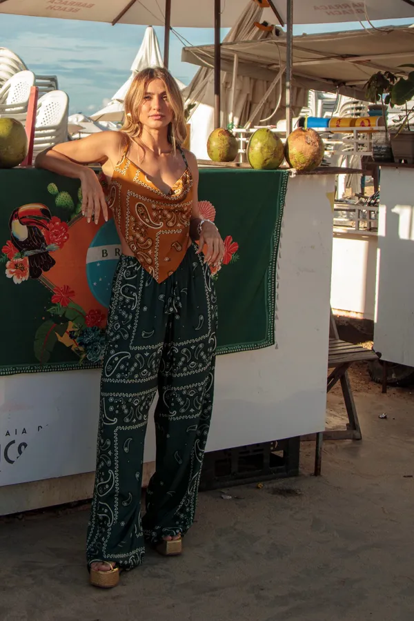 Calça Slap Bandana Verde - imagem 3