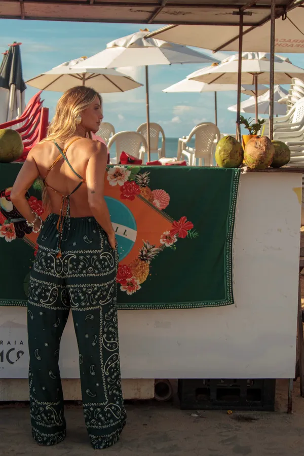 Calça Slap Bandana Verde - imagem 2
