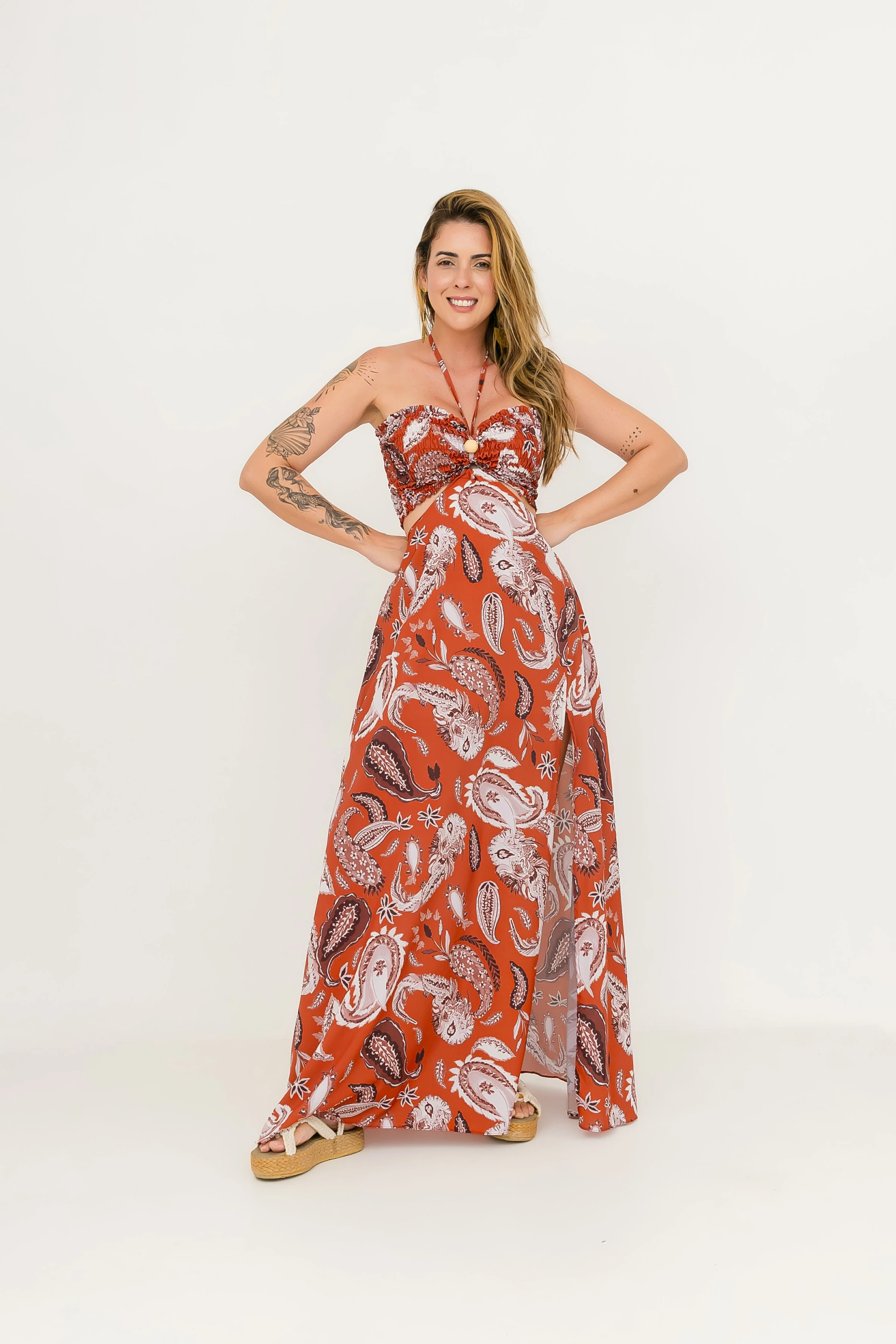 PRÉ-VENDA Vestido Arraial Paisley - 4