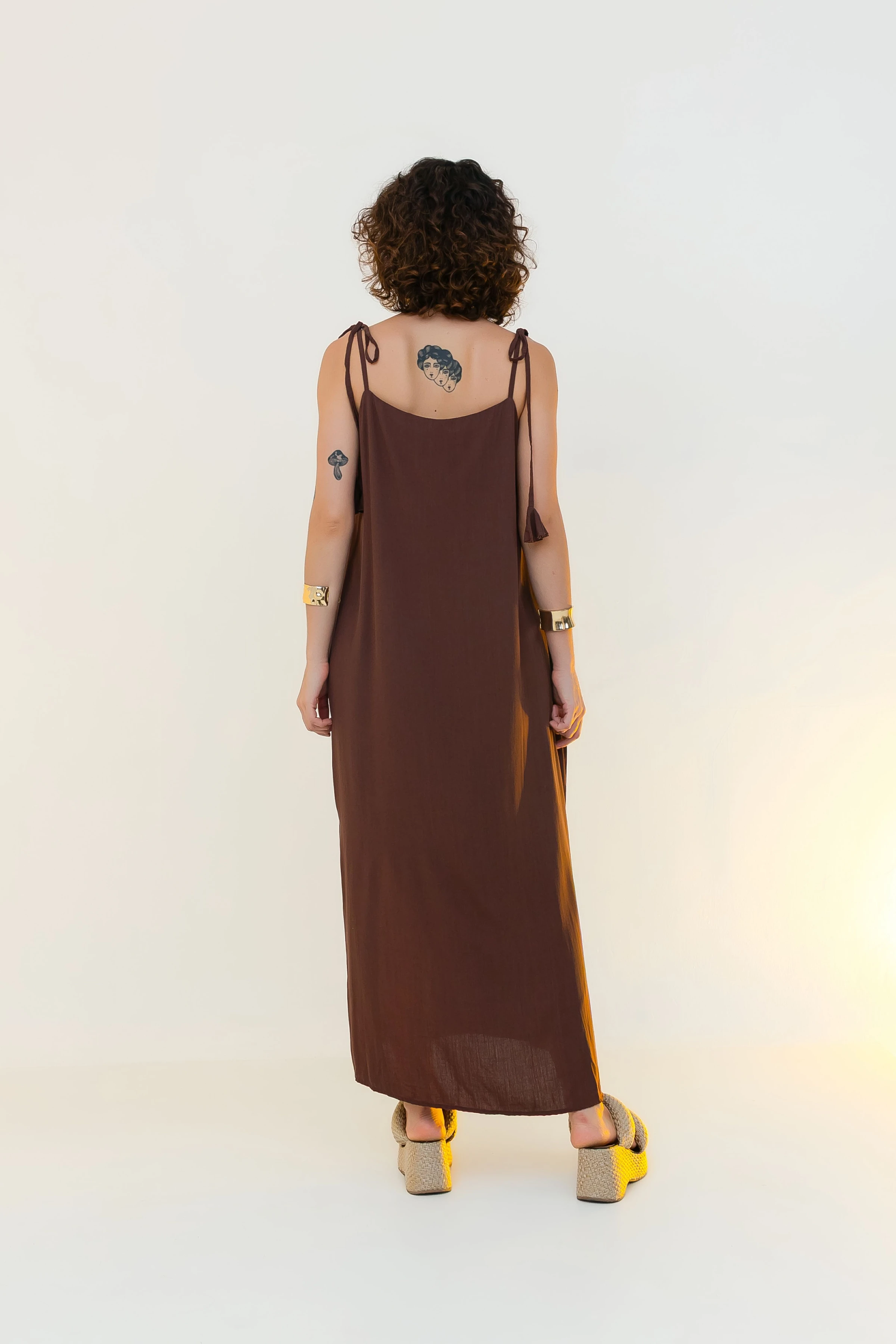 PRĂ-VENDA Vestido Gal CafĂ© - 2