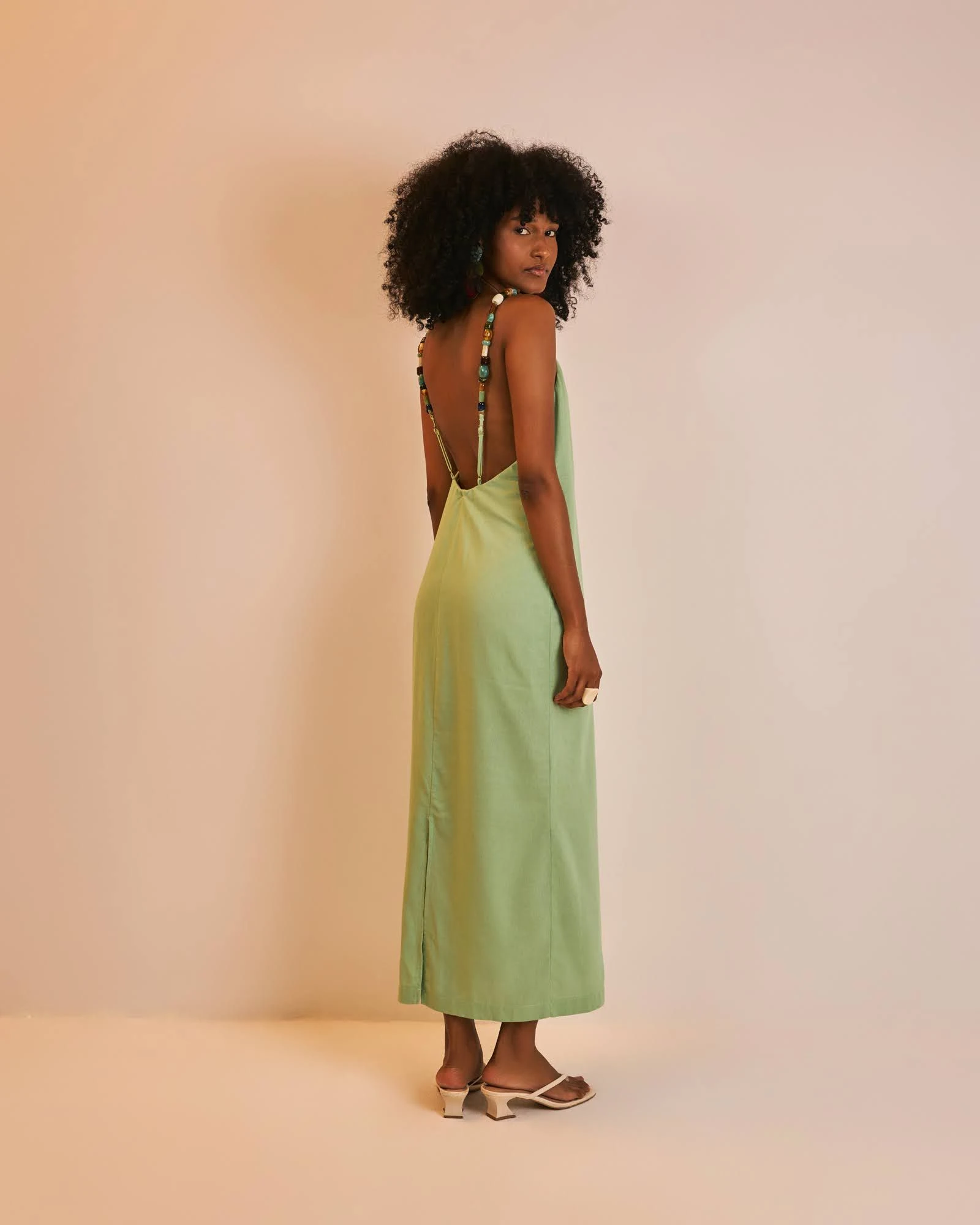 PRÉ-VENDA Vestido longo Joyce verde menta - 2