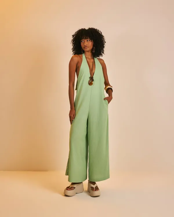 PRÉ-VENDA Macacão Dulce verde menta  - imagem 1